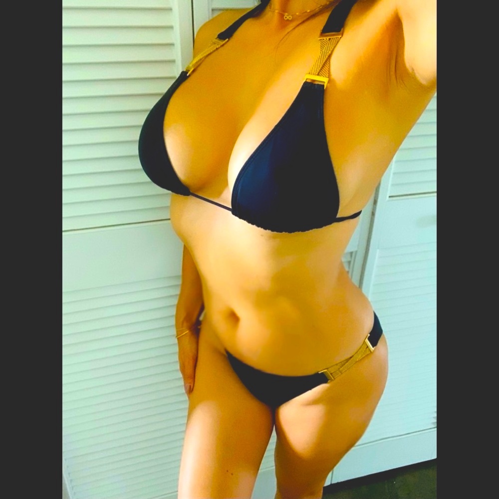 L- Space 2 piece black bikini